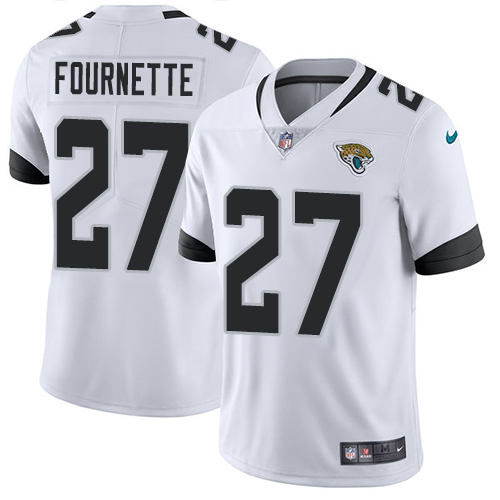 Nike Jacksonville Jaguars #27 Leonard Fournette White Men Stitched NFL Vapor Untouchable Limited Jersey->jacksonville jaguars->NFL Jersey